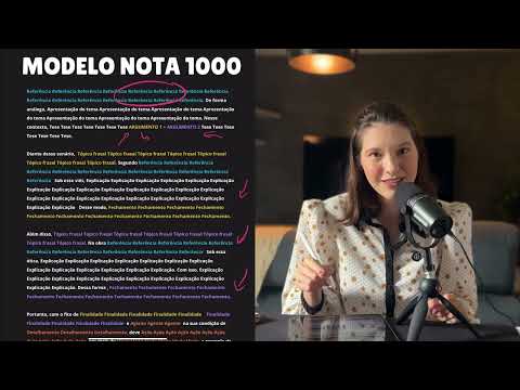 ENEM Essay in 30 Minutes - READY MODEL 🤩