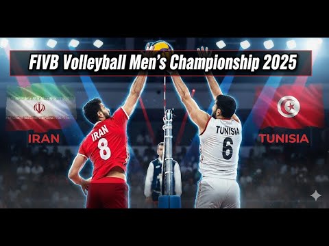 Iran vs Tunisia | 2025 Men's Volleyball  World Championship | 16 September 2025🏐