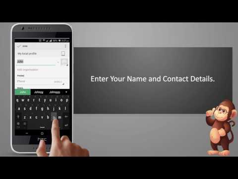 HTC  How to Set up your personal contact information on smart phones user guide support