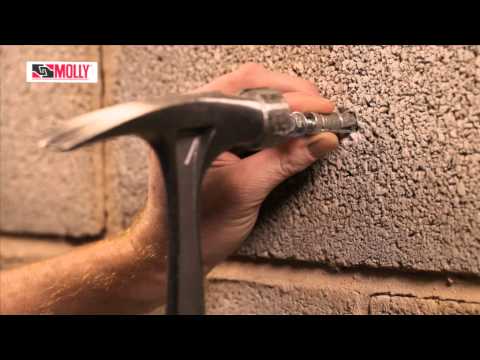 BOLT SHIELD ANCHOR - How to use Molly Fixing Bolts for Really Heavy Jobs in Solid Concrete