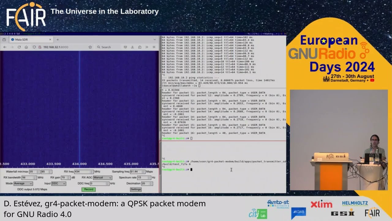 gr4-packet-modem: a QPSK packet modem for GNU Radio 4.0  (Daniel Estévez)