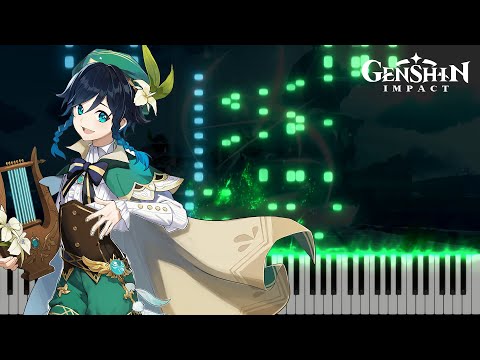｢Venti: Bard's Adventure｣ - Venti Demo Genshin Impact OST Piano Cover [Sheet Music]