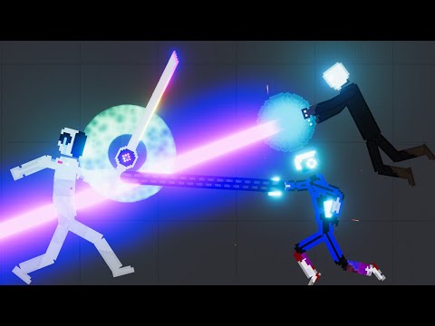 DUBSTEP MOD #9: Dubstep Robot vs Hi-tech Soldiers vs Magic Humans - People Playground 1.21.3