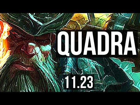 GANGPLANK vs GRAVES (TOP) | Quadra, Rank 11 GP | KR Challenger | 11.23