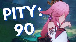 when pity keeps going up... (yae miko pulls) | Genshin Impact