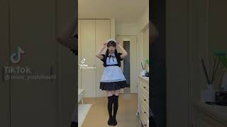 【tiktok】乃木坂系の彼女をメイドにして踊らせてみた