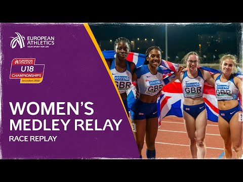 Women's Medley Relay Final | Race Replay | European Athletics U18 Championships