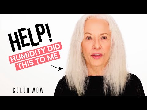How I keep my grey hair shiny and smooth | Tame gray frizzy hair with Color Wow Dream Coat