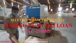 MÁY CHÀ NHÁM THÙNG 6 TẤC SHERNG YUAN ĐÀI LOAN SYC-2560RP. Máy chà nhám chi tiết nhỏ nội thất cao cấp