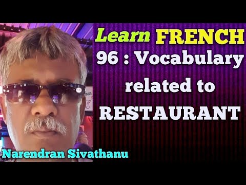 Learn French. Lesson 96. Vocabulary : Restaurant.