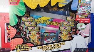 New Ascended Heroes Mega Gardevoir Premium Poster Collection Unboxing! 