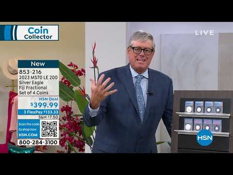 2023 MS70 FDOI LE 200 Silver Eagle Fiji Fractional Set o...