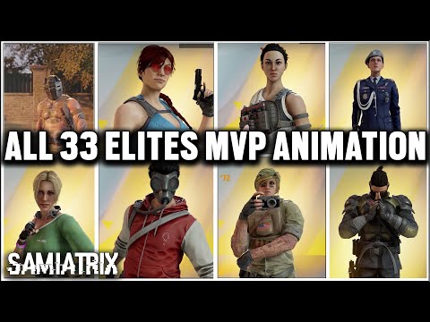 ALL 33 RAINBOW SIX SIEGE ELITE SKINS - MVP ANIMATIONS - Rainbow Six Siege - Samiatrix