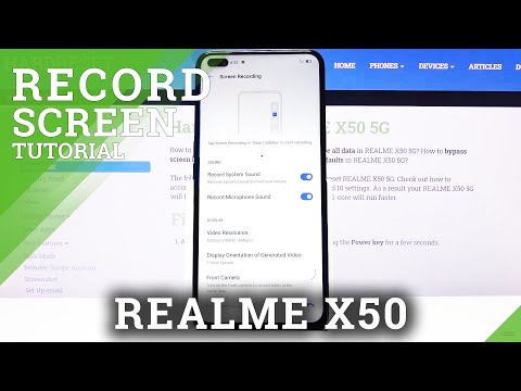 How to Record Screen in REALME X50 – Record Screen Actions