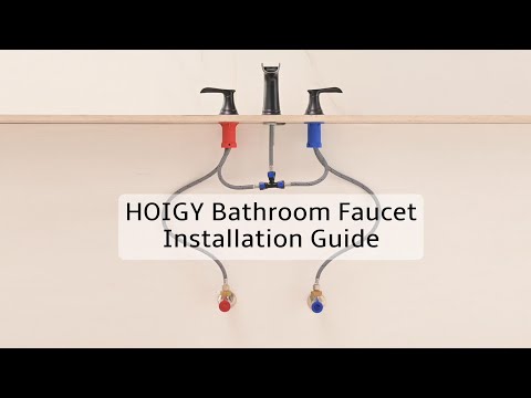 HY-WBF-04 Quick Installation Video - HOIGY Waterfall Bathroom Faucet