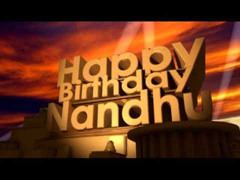 Happy Birthday Nandhu