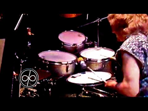 Ian Paice up close and personal during his drum solo in South America 2000