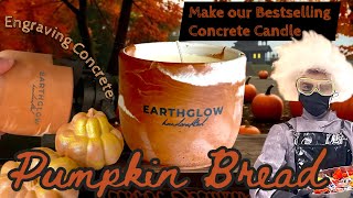 🎃 Make Our #1 Bestselling Fall Concrete Candle | * @BoowanNicole gourd molds* | Engraving Concrete