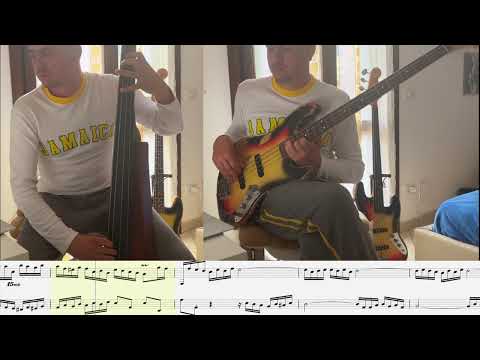 Bach: Invention No. 1 in C Major with Sheet Music - Arrangement for bass and double bass