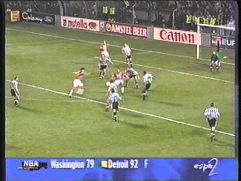 1997 October 22 PSV Eindhoven Holland 1 Newcastle United England 0 Champions League