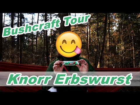 MYTHOS ERBSWURST 🔥 - Bushcraft Tour | Outdoor Küche Draußen Survival Camping