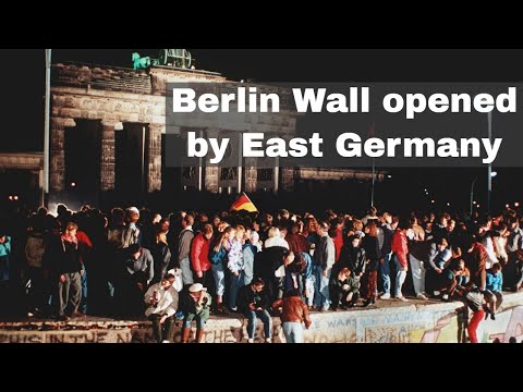 9th November 1989: Berlin Wall opened by East Germany after a mistaken announcement