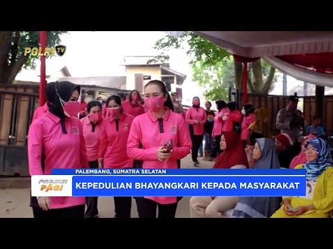 BHAYANGKARI SUMATRA SELATAN GELAR KEGIATAN PEMERIKSAAN KESEHATAN DAN BANSOS
