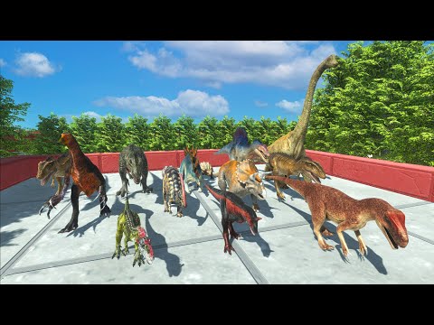 DINOSAURS SPEED RACE BIG FOREST MAP - ANIMAL REVOLT BATTLE SIMULATOR
