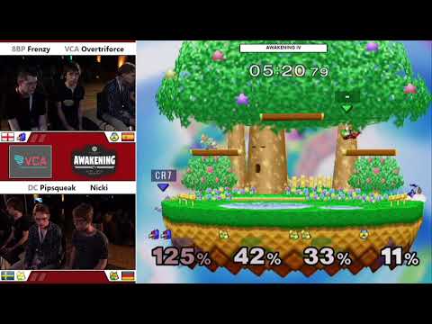 A4 - Frenzy / Overtriforce Vs. Pipsqueak / Nicki - Winners Round 4 - Melee Doubles
