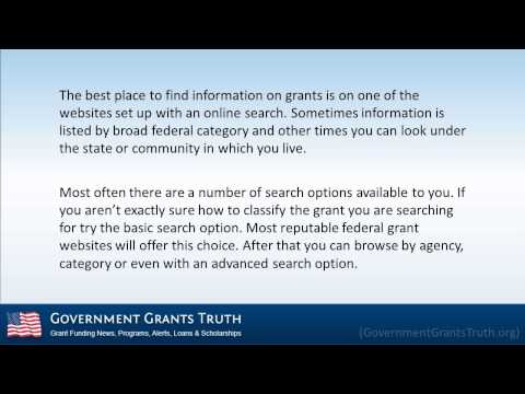 Read How to Apply for Federal Government Grants