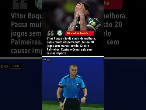Vitor Roque ainda não marcou pelo Palmeiras! #shorts