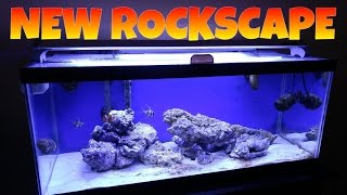 How to setup a 20 long saltwater tank New RockScape