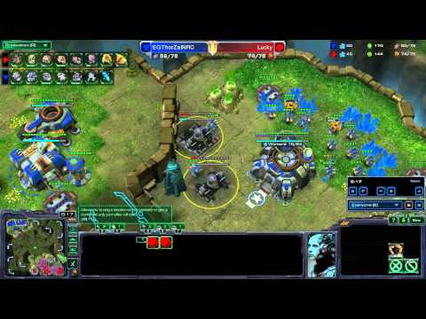 StarCraft 2 DreamHack Summer open 2013 GroupA ThorZain vs Lucky g1