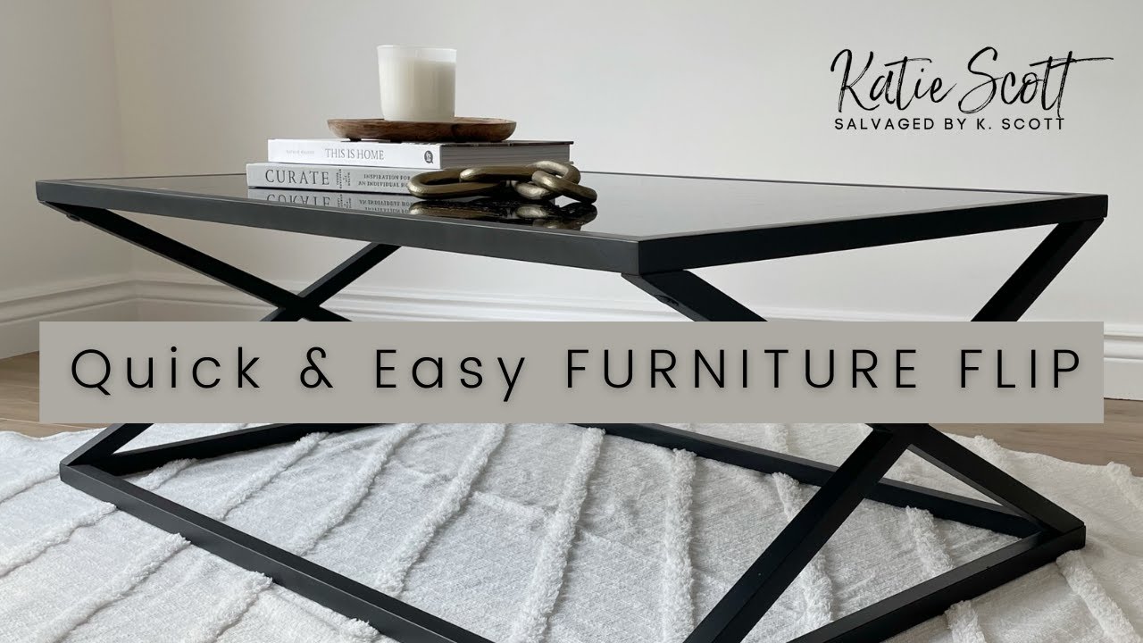 Watch video Quick & Easy Furniture Flip | Painting a Metal Coffee Table Now Quick & Easy Furniture Flip | Painting a Metal Coffee Table