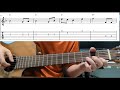 Brahms Lullaby - Easy Beginner Guitar Tab With Playthrough Tutorial Lesson
