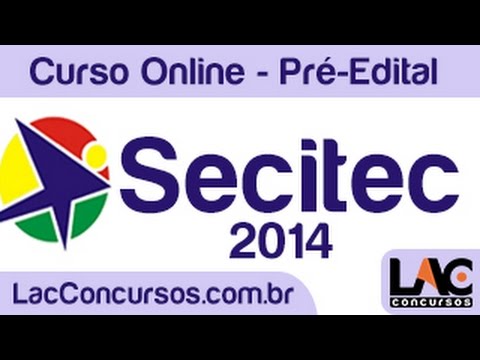 CURSO ONLINE! Concurso Público Secitec MT www.LacConcursos.com.br
