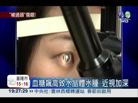 補過頭! 糖尿病男近視暴增400度