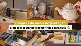 VLOG DE ROTINA 🏡🪟 Comprinhas na camicado e zara home | Almoço caseiro | Iogurte grego caseiro
