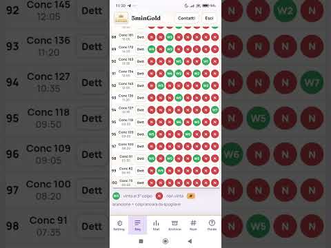 5minGold - web app per il 10 e Lotto ogni 5 minuti. Previsione dal conc. 150 in poi del 29/09/2026