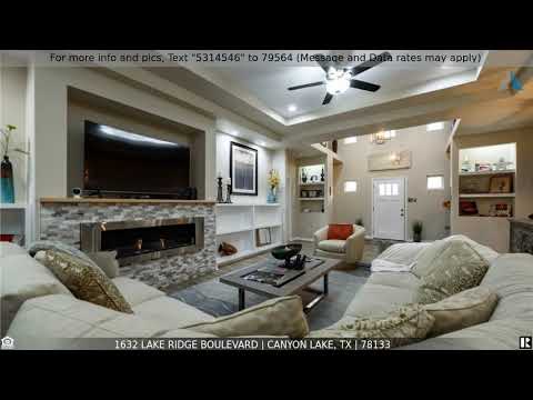 Priced at $785,000 - 1632 Lake Ridge Boulevard, Canyon Lake, TX 78133
