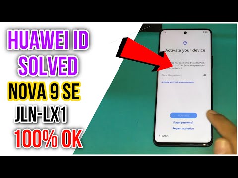 Huawei nova 9 SE (JLN-LX1) Huawei id Problem solved 100% Tested