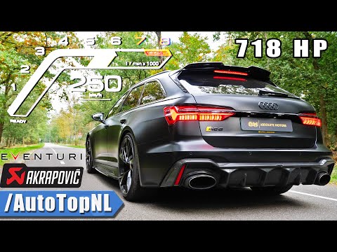 718HP AUDI RS6 C8 | @Eventuri CARBON INTAKE & AKRAPOVIC | SOUND & 0-250 by AutoTopNL