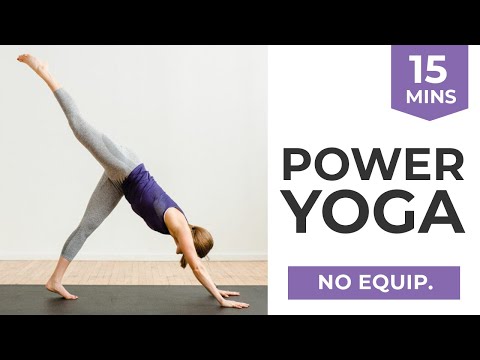 15-Minute Power Yoga | Energizing Power Vinyasa Flow with Strength + Cardio