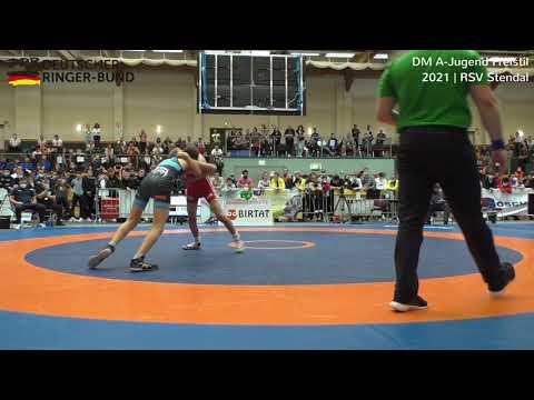 RINGEN DM 21 A-Jugend Freistil - FINALE 48kg Kalle Schwob vs. Alex Vishniakov