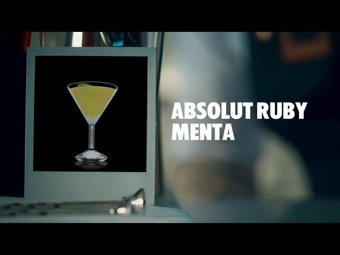 ABSOLUT RUBY MENTA DRINK RECIPE - HOW TO MIX