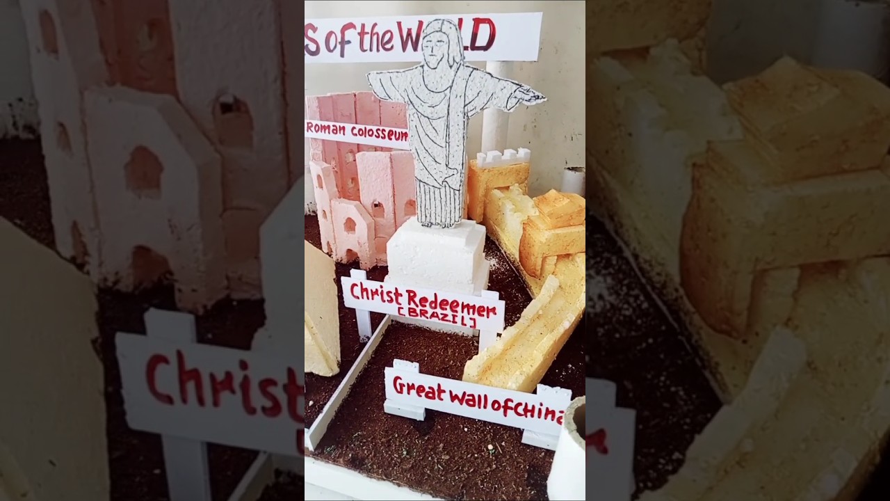 seven wonder model art and craft model for bed student