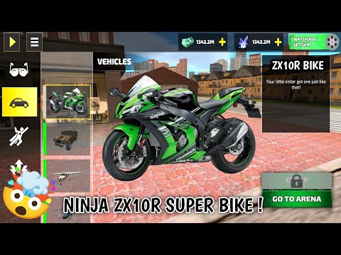 How To Equip Zx100R Ninja Super Bike | Rope Hero Buy Zx100R Bike New Mission | Rope Hero Vice Town 