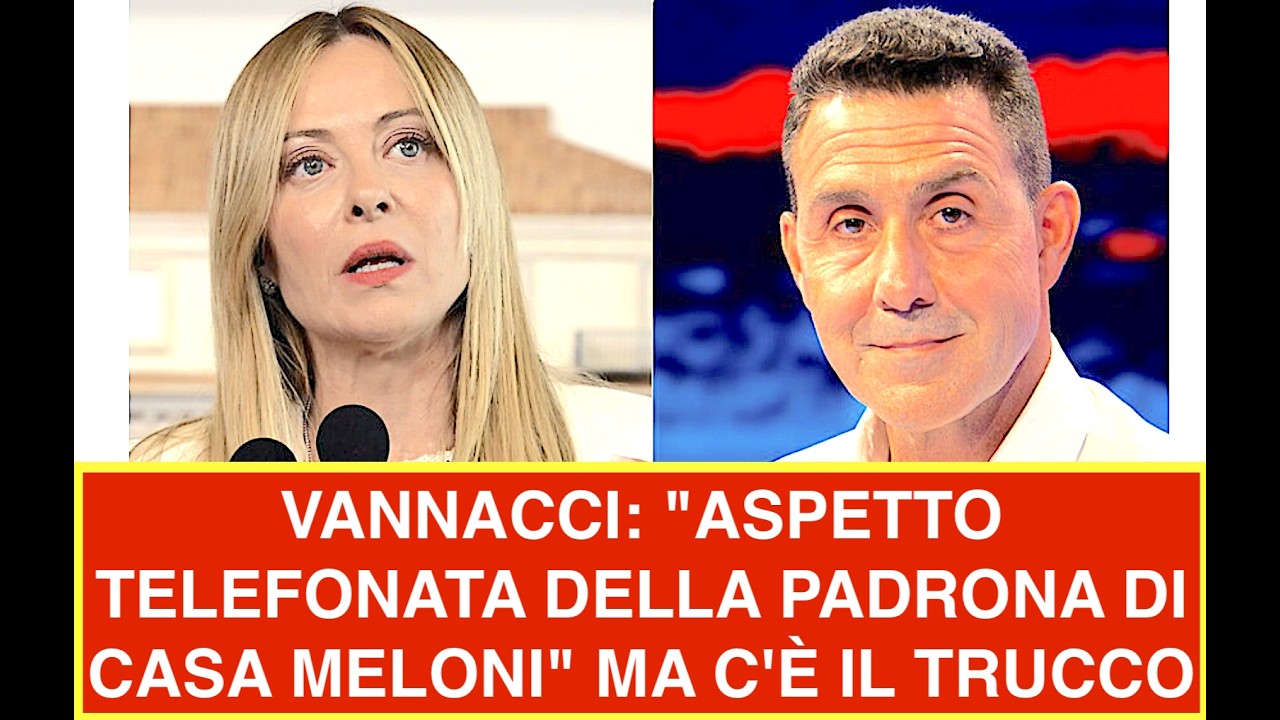 VANNACCI: "ASPETTO TELEFONATA DELLA PADRONA DI CASA MELONI" MA C'È IL TRUCCHETTO