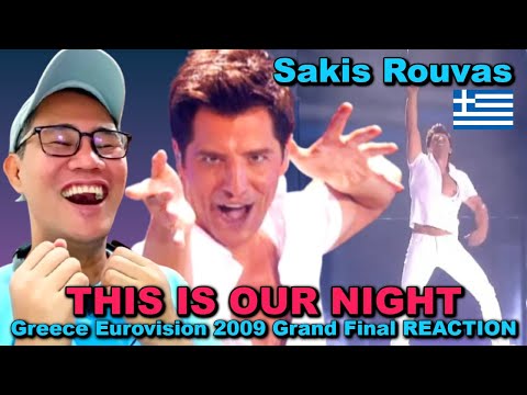 Sakis Rouvas - This Is Our Night - Greece Eurovision 2009 Grand Final REACTION