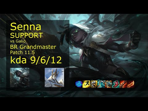 Senna Support & Ezreal vs Galio & Jinx - BR Grandmaster 9/6/12 Patch 11.5 Gameplay